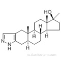 2&#39;H-Андрост-2-ено [3,2-c] пиразол-17-ол, 17-метил-, (57193055,5a, 17b) - CAS 10418-03-8